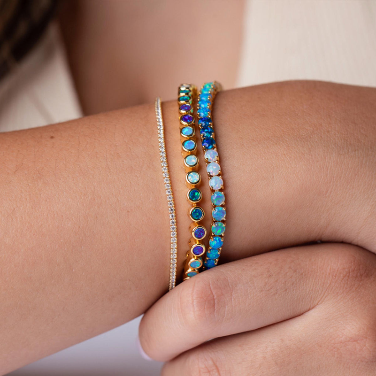 Blue Ombre Riviera Bracelet
