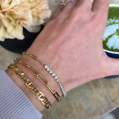 14kt Gold Filled Anchor Chain Bracelet