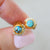 Copper Turquoise Eclipse Studs