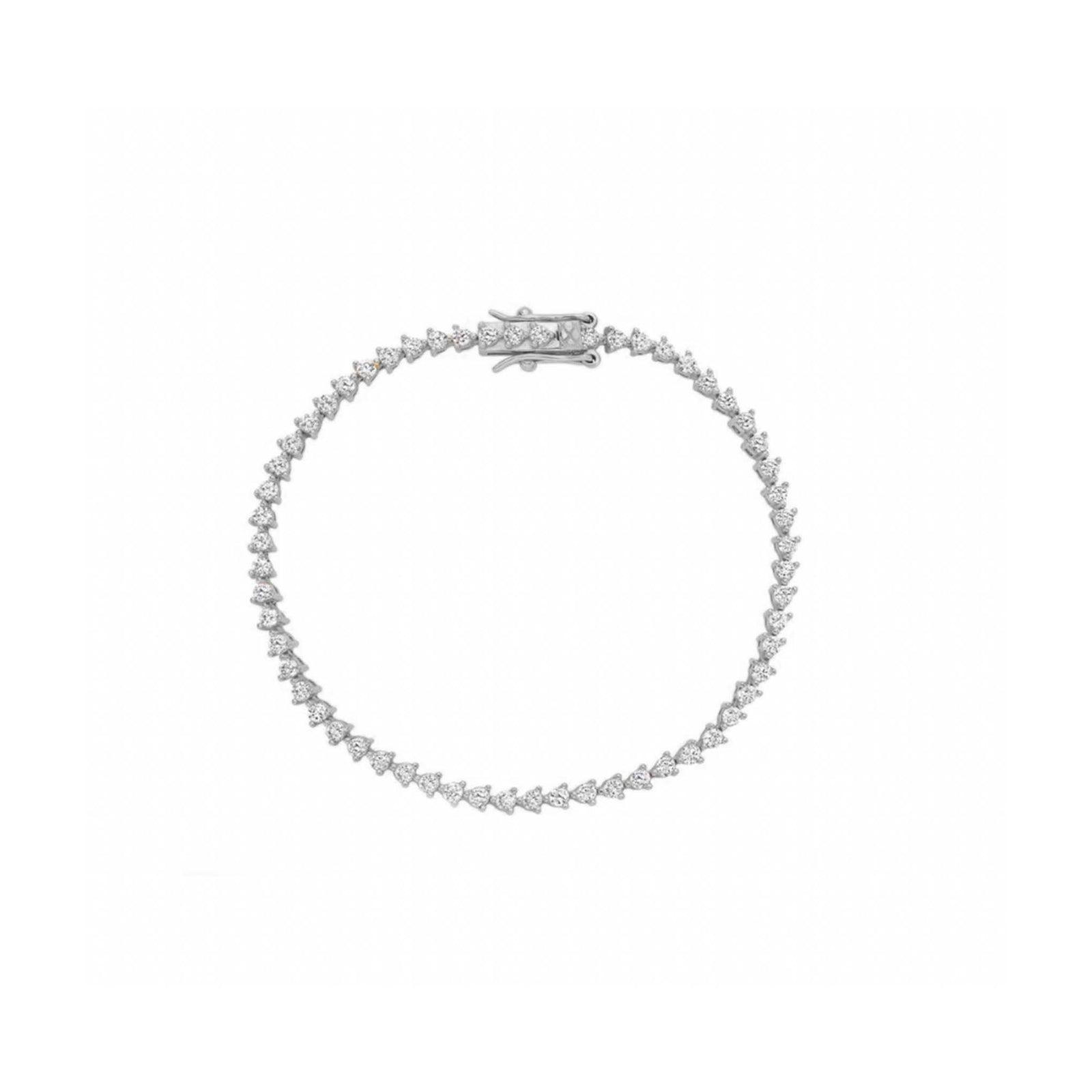 Sterling Silver Diamond Dazzle Tennis Bracelet