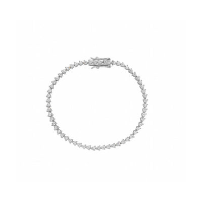 Sterling Silver Diamond Dazzle Tennis Bracelet