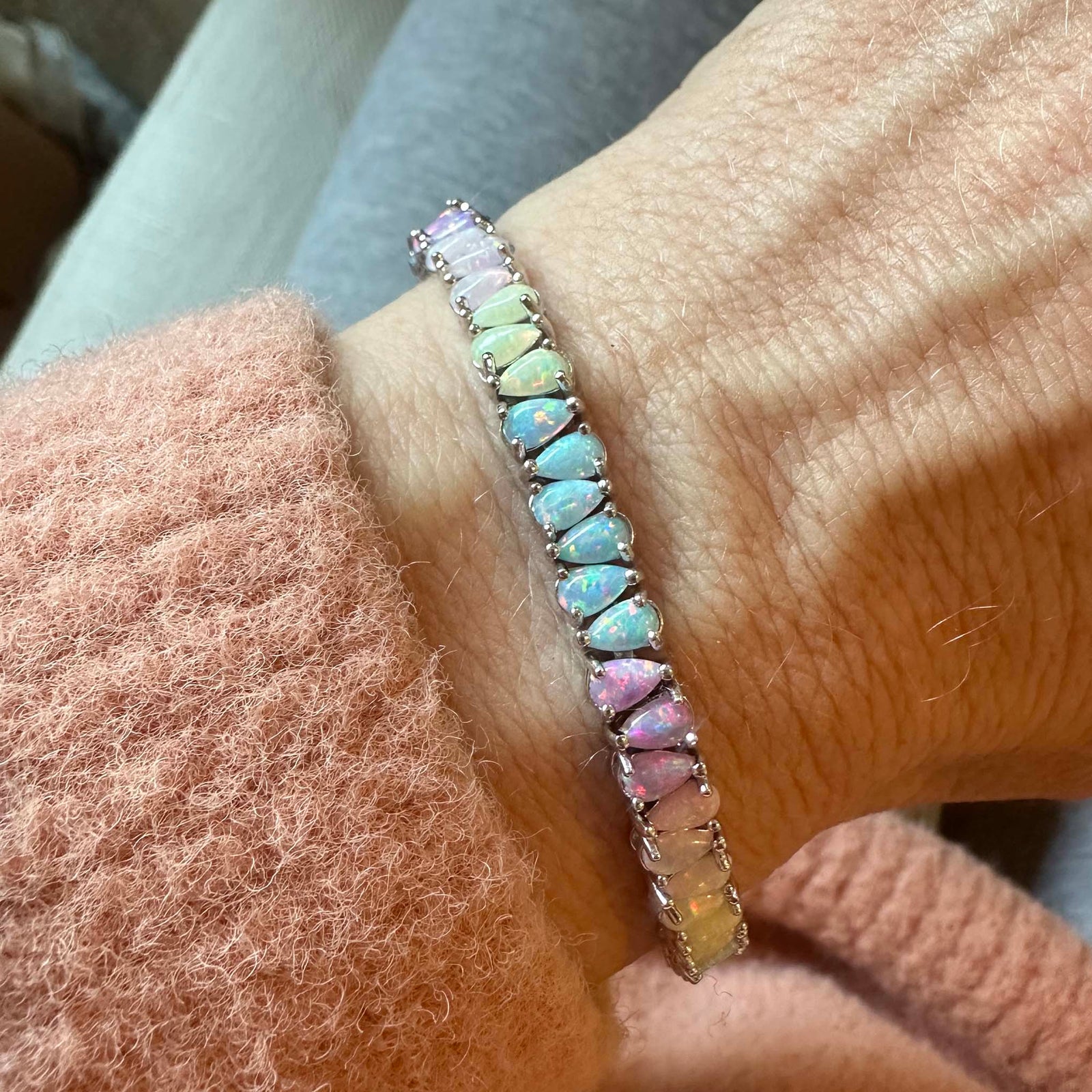 Silver Opal Dancing Dreams Tennis Bracelet