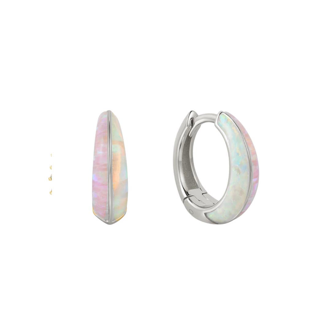 Sterling Silver Deux Huggies