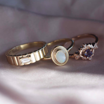 Modern French Juliet Diamond Ring
