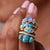 Copper Turquoise Gum Drop Ring