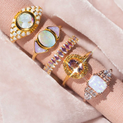 Angel Quartz and Opal St.Moritz Ring