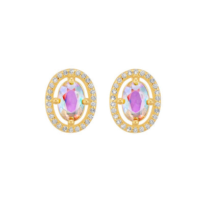 Angel Quartz Halo Studs