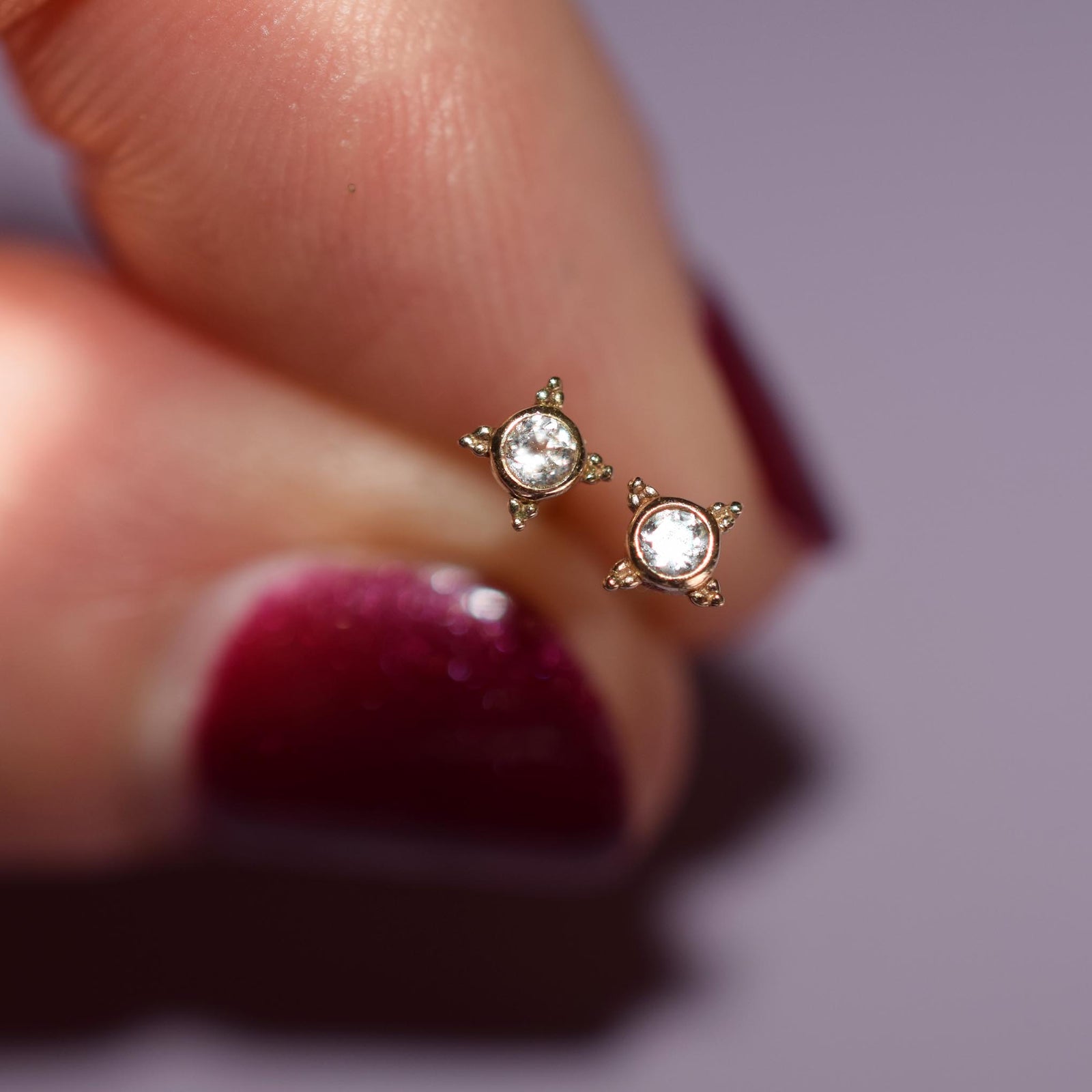 14kt Diamond Leah Studs