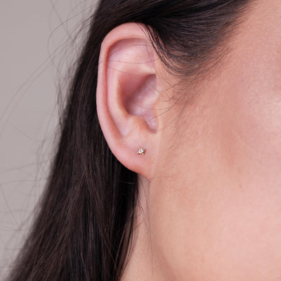 14kt Diamond Leah Studs