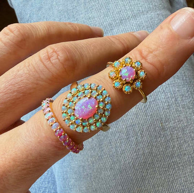 Vintage Opal Fleur Ring