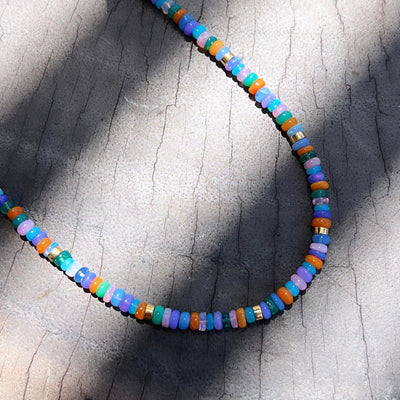 Pastel Colored San Todos Beaded Necklace