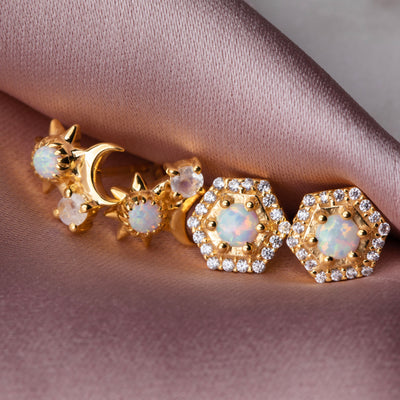 You Are My Sun, Moon and Star Studs
