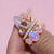 Pink Opal & Cats Eye Moonstone Sunflower Ring