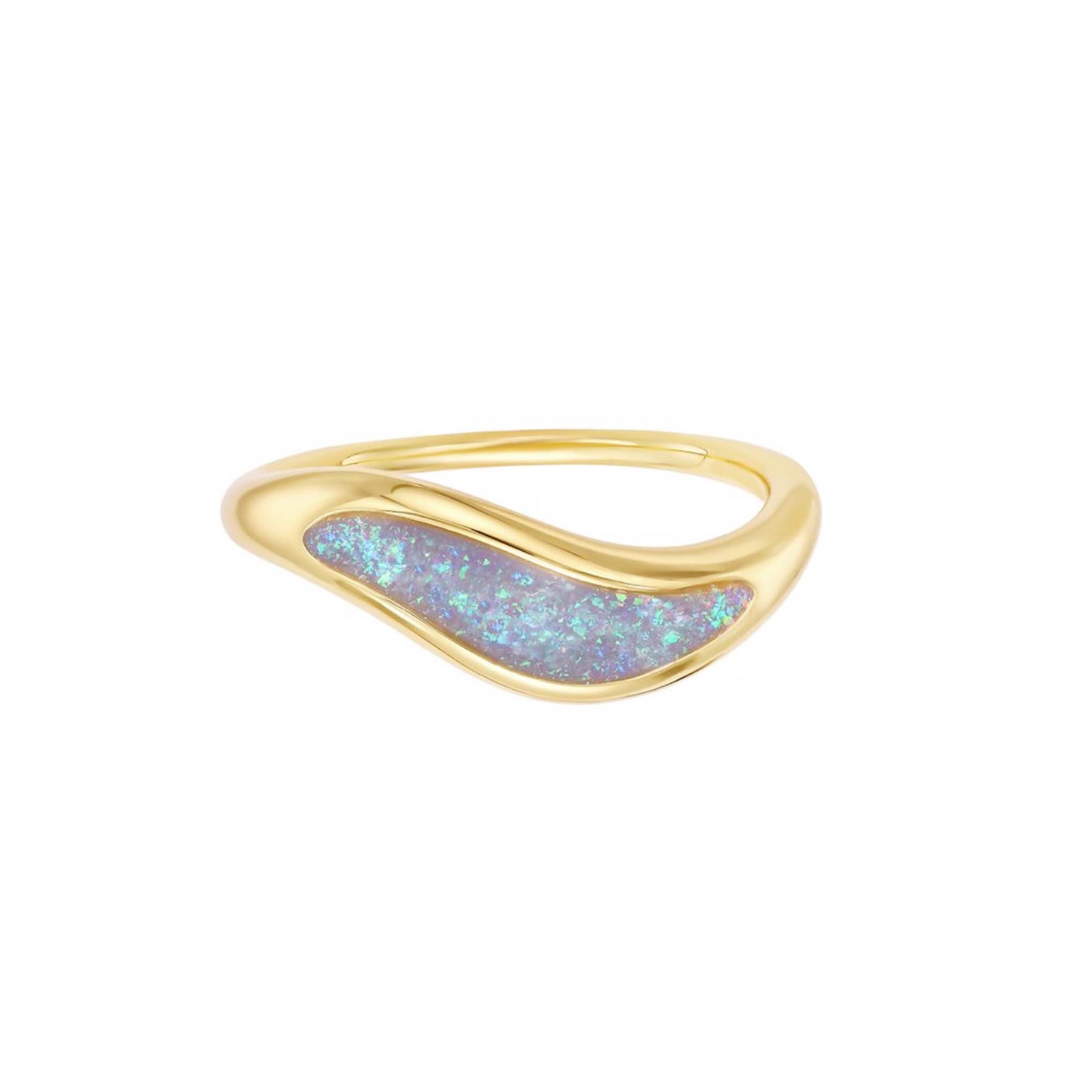 Opal Dreamers Wave Ring