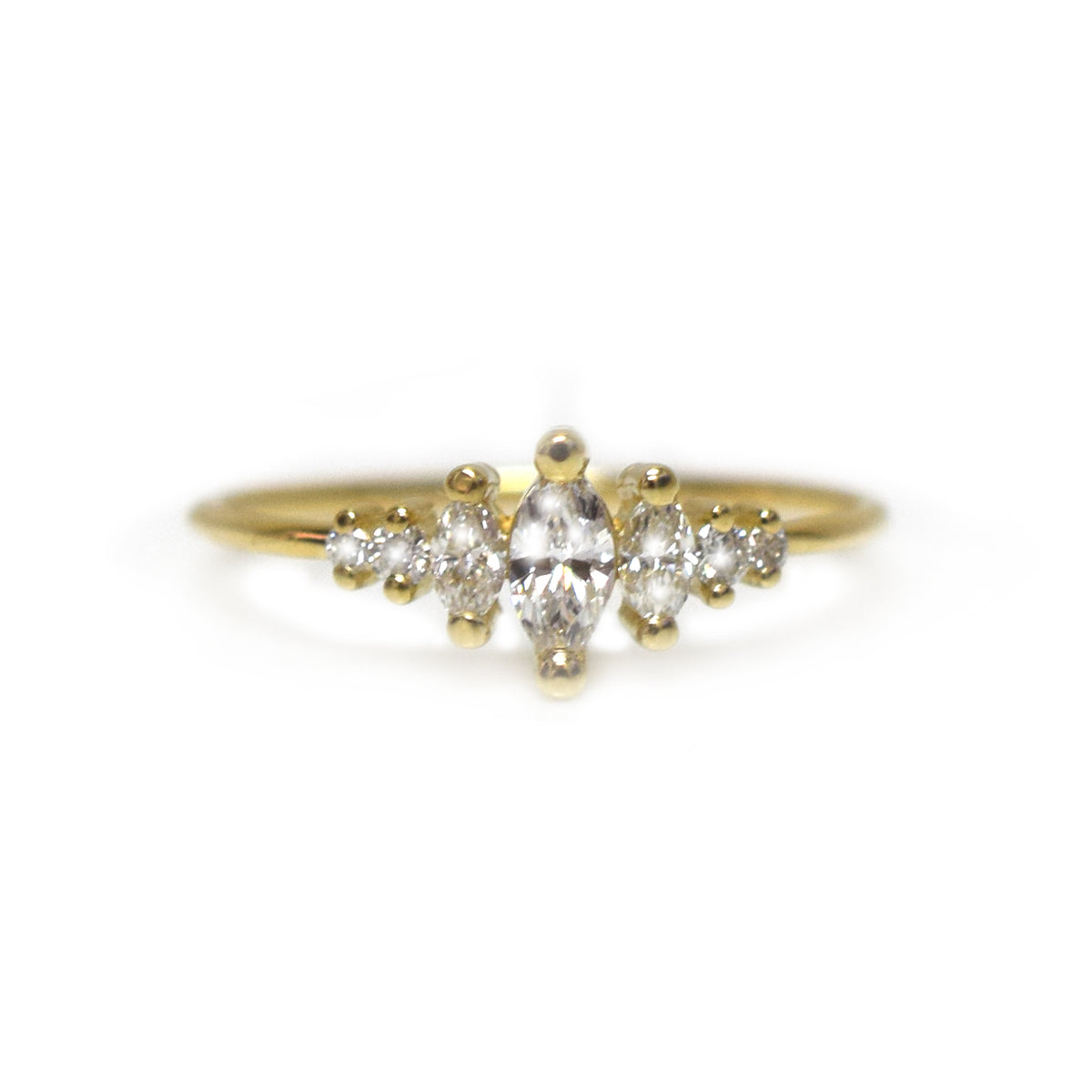 14kt Gold Diamond Ice Queen Ring