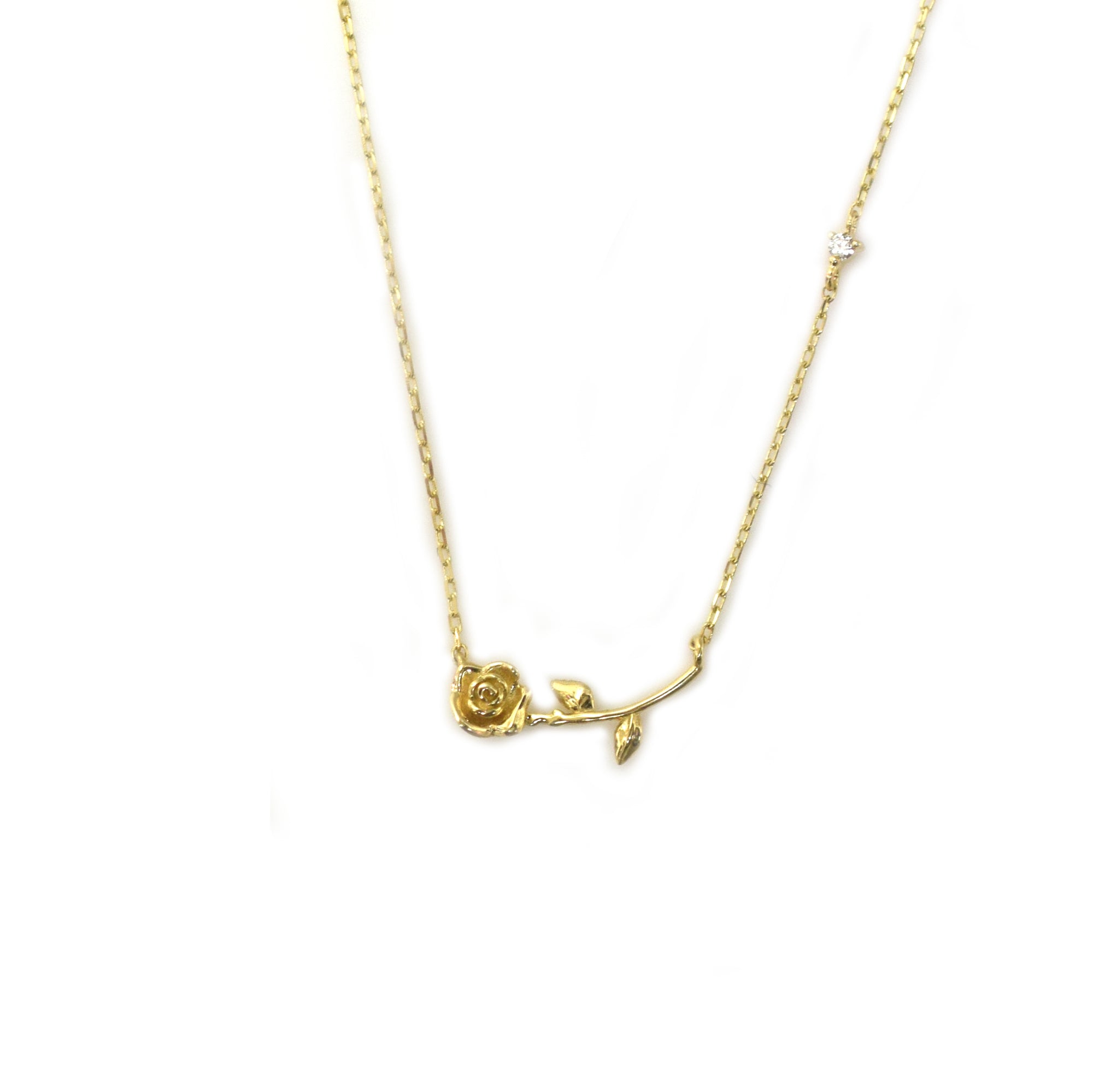 Solid Gold My Forever Sweet Rose Pendant