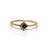 Solid Gold Black Obsidian & Diamond Mysterieux Ring