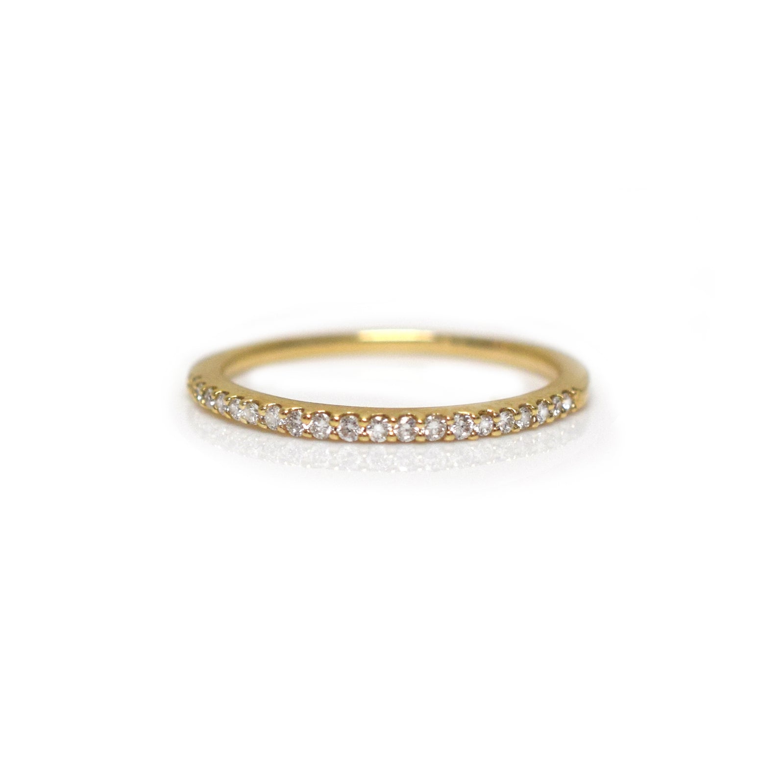 14kt Gold Diamond Half Eternity Band