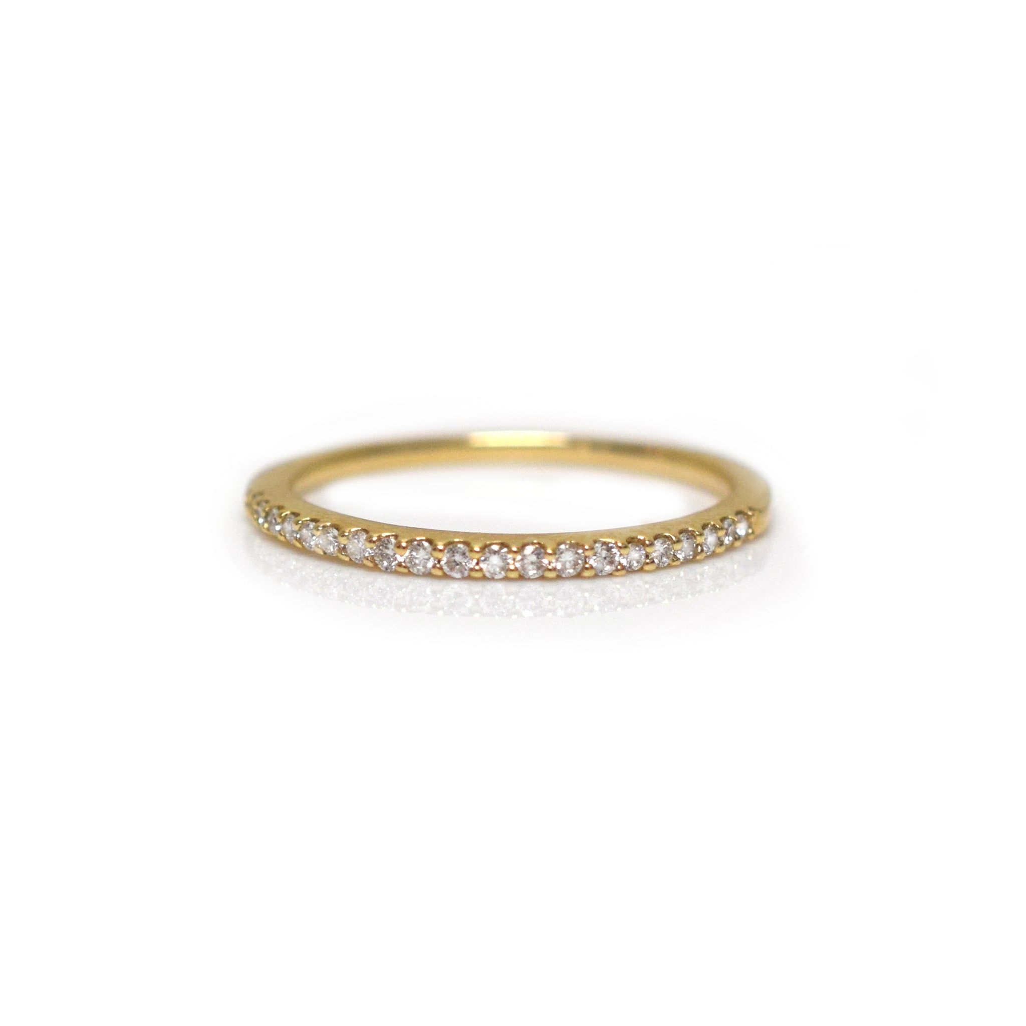 14kt Rose Gold Diamond Half Eternity Band | La Kaiser