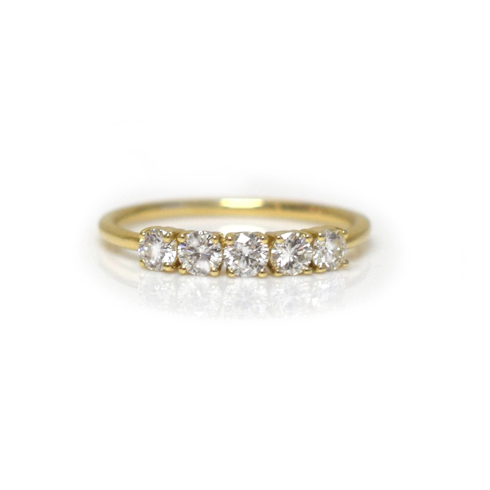 14kt Gold Diamond Lovers Bridge Band