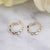14kt Gold Scalloped Hoops