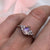 Rainbow Moonstone and Diamond Misty Ring