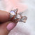 Rainbow Moonstone and Diamond Misty Ring
