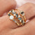 London Blue Topaz & Opal Fire on Ice Ring
