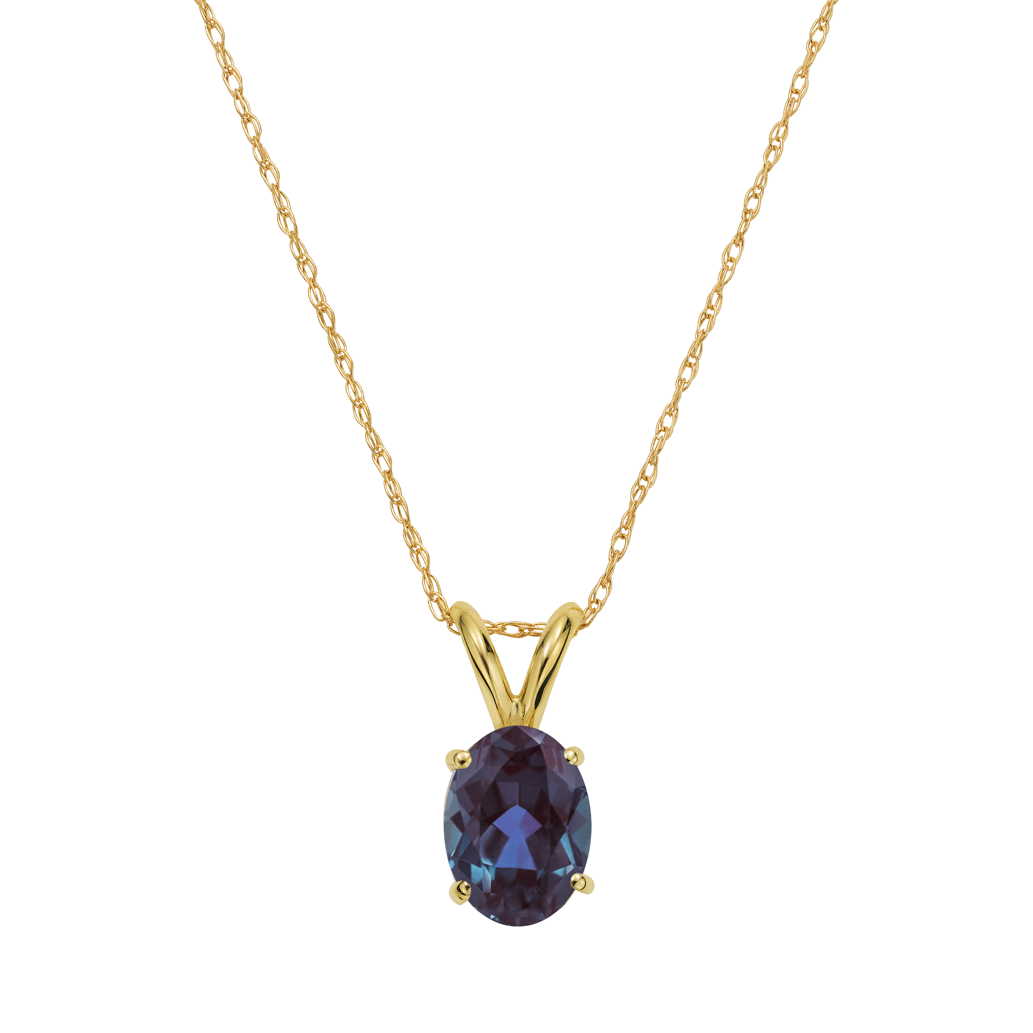 14kt Alexandrite Stone Forever Pendant | La Kaiser 14kt Alexandrite Stone Forever Pendant | La Kaiser