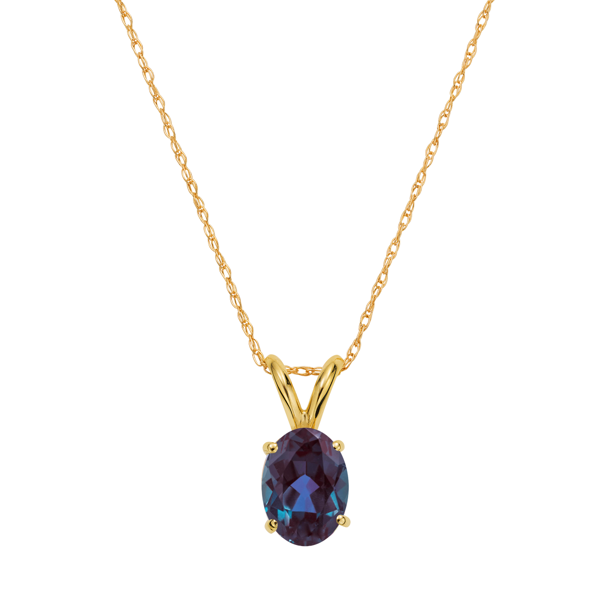 14kt Gold Alexandrite Forever Pendant