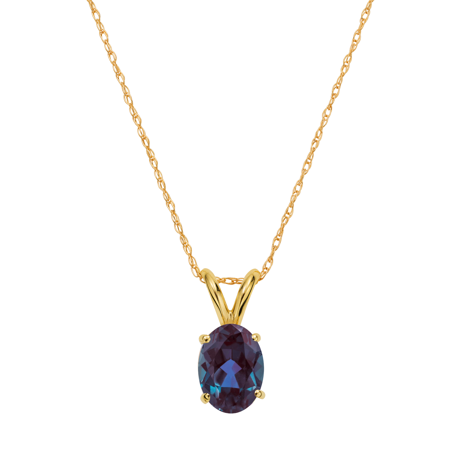 14kt Gold Alexandrite Forever Pendant