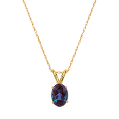 14kt Alexandrite Stone Forever Pendant La Kaiser