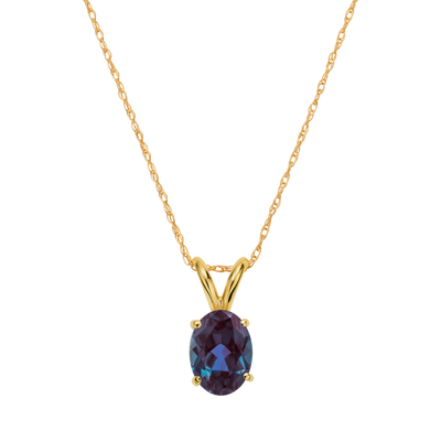 14kt Gold Alexandrite Forever Pendant