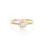Solid 14kt Gold Diamond Sunflower Ring