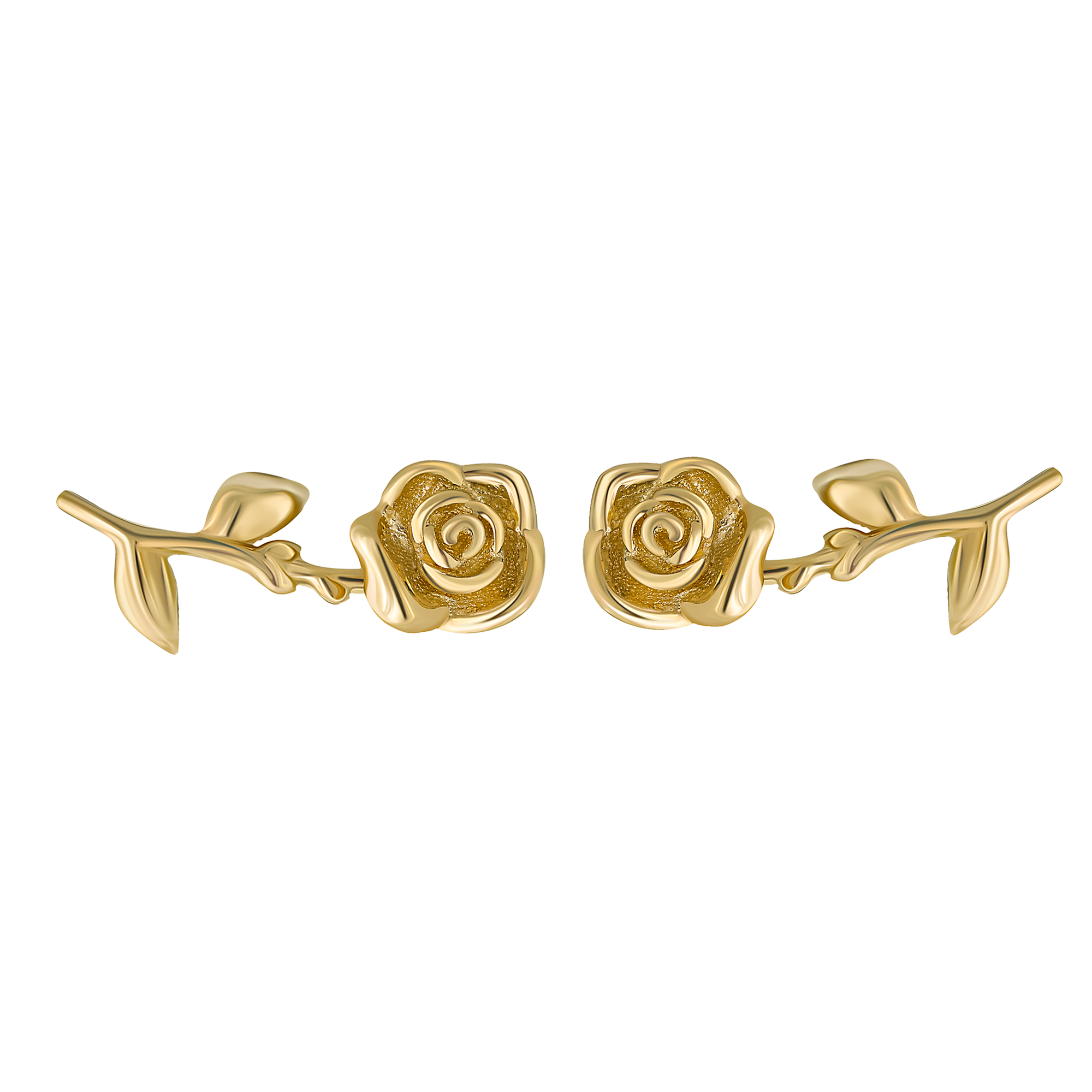 10k Black Hills Gold Rose Earrings with 12k Gold 10k Black Hills Gold Rose Earrings with 12k Gold