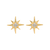 14kt Gold Mini Diamond Star Studs