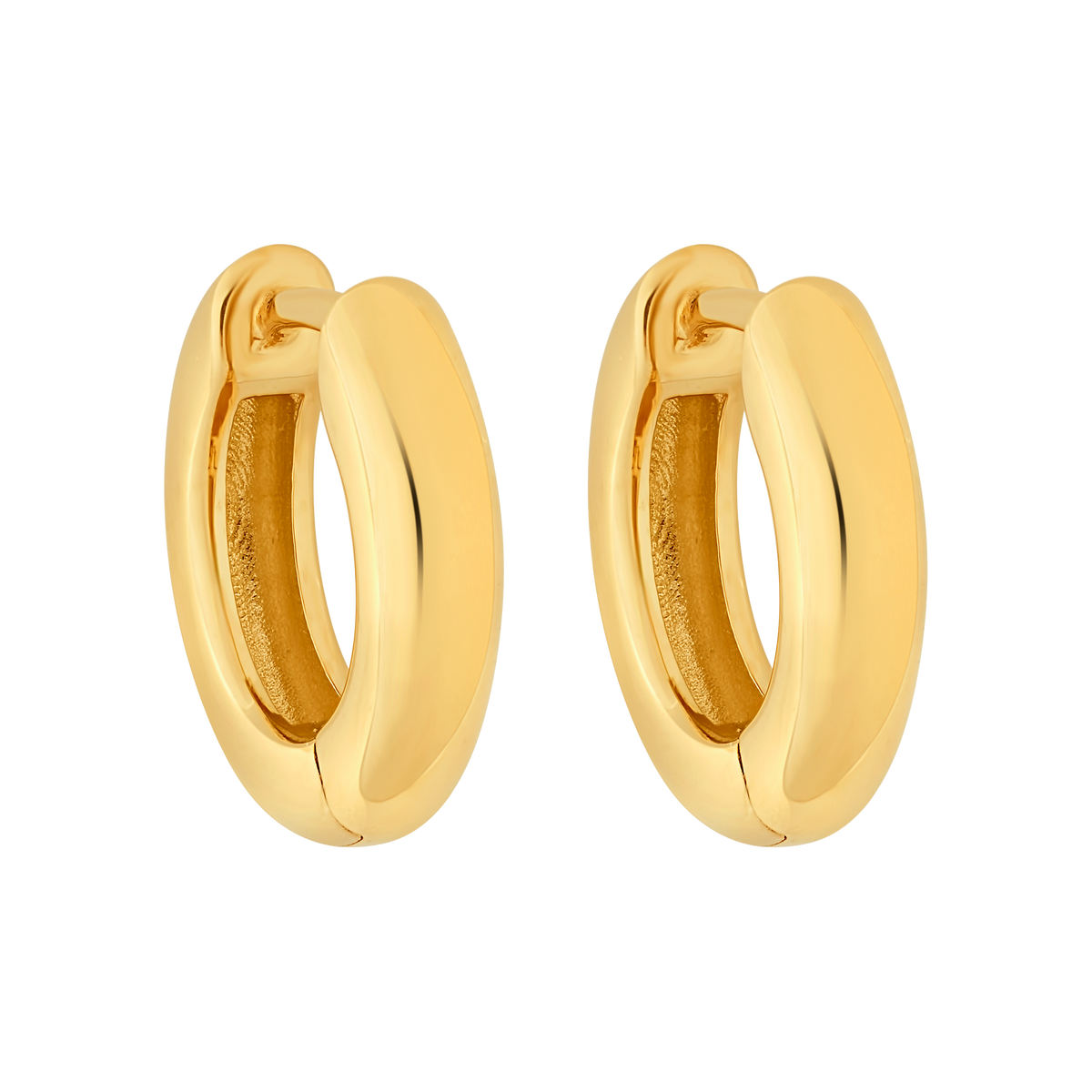 Solid Gold Lover Hoops