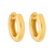Solid Gold Lover Hoops