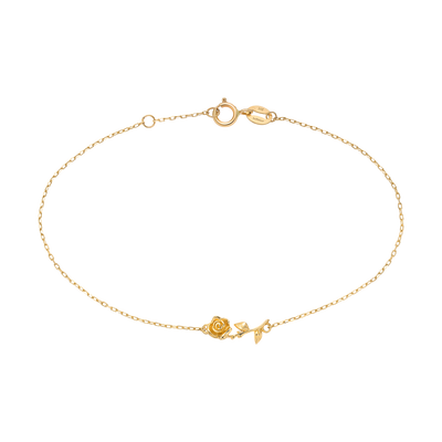 9kt Gold Forever Rose Bracelet
