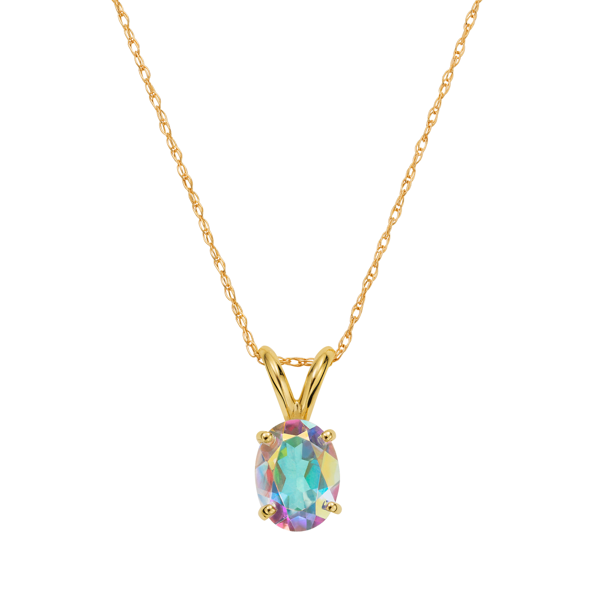14kt Gold Opalescent Forever Pendant