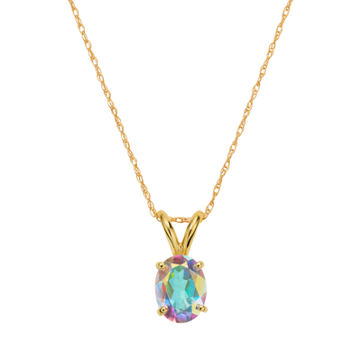 14kt Gold Opalescent Forever Pendant