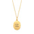 Solid Gold Carpe Diem Rising Sun Pendant