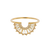 14kt Gold Diamond & Topaz Illuminating Baguette Arc Ring