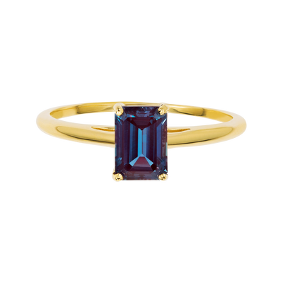 14kt Gold Alexandrite Baguette Ring