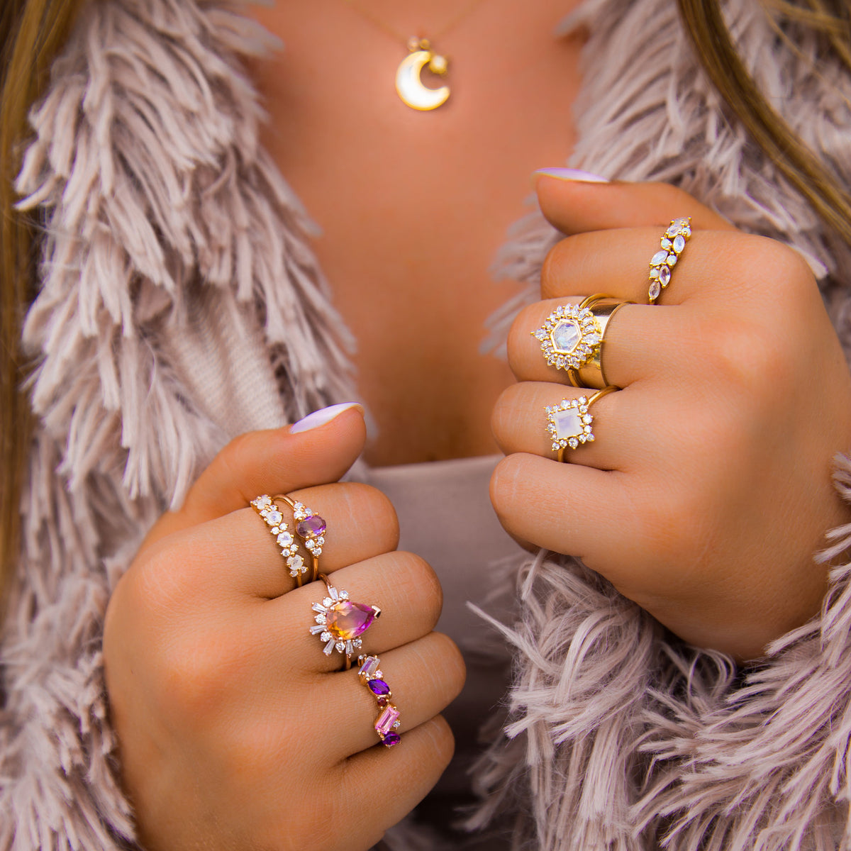Opal & Diamond Farah Ring