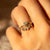 Solid 14kt Gold Diamond Sunflower Ring