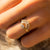 14kt Gold Diamond & Topaz Illuminating Baguette Arc Ring