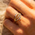 Solid Gold White Sapphire Ella Vie Ring