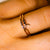 Solid Rose Gold Black Diamond Fly Me To The Moon Ring