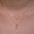 Solid 14kt Gold Diamond Love-Shield Pendant